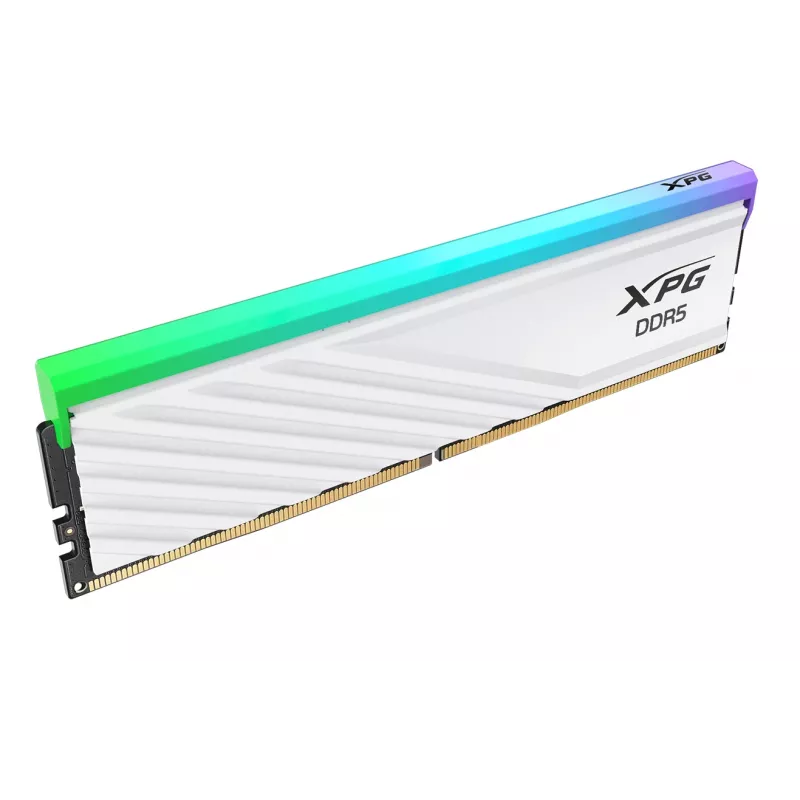 DIMM 16 GB DDR5-6400, werkgeheugen wit, AX5U6400C3216G-SLABRWH, XPG Lancer Blade RGB, INTEL XMP, AMD EXPO