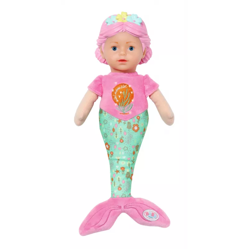 Babypop BABY born zeemeermin 33 cm wasbaar veelkleurig