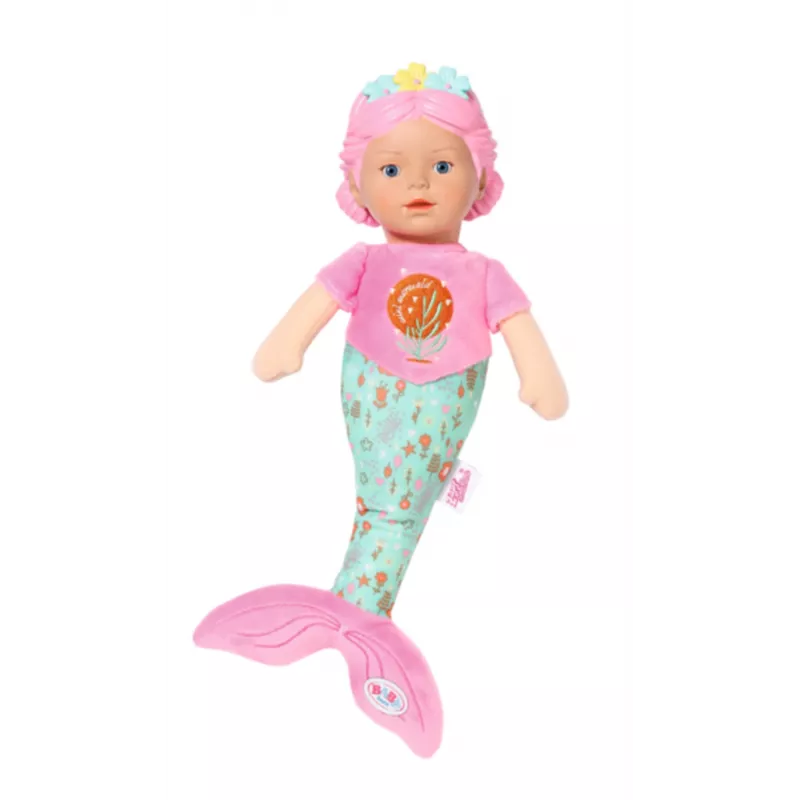 Babypop BABY born zeemeermin 33 cm wasbaar veelkleurig