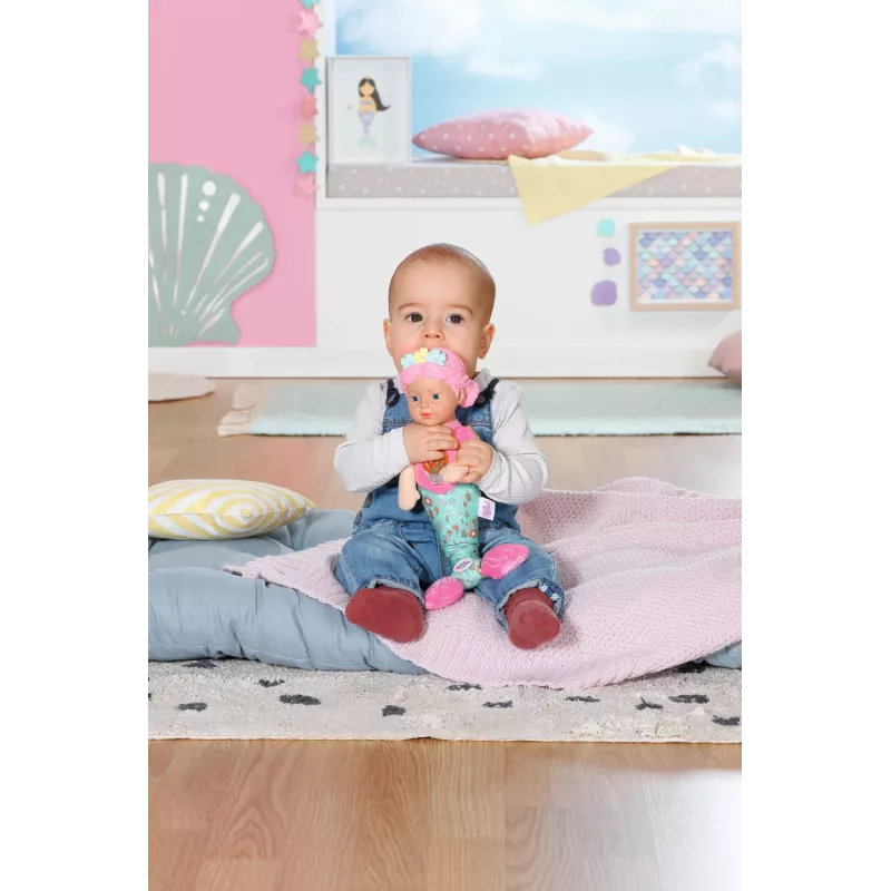 Babypop BABY born zeemeermin 33 cm wasbaar veelkleurig