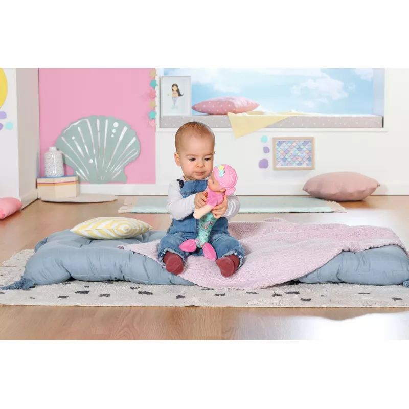 Babypop BABY born zeemeermin 33 cm wasbaar veelkleurig
