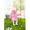 Poppenkledingset BABY born roze mantelset 43 cm opvouwbaar