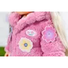 Poppenkledingset BABY born roze mantelset 43 cm opvouwbaar