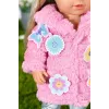 Poppenkledingset BABY born roze mantelset 43 cm opvouwbaar