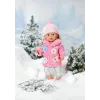 Poppenkledingset BABY born roze mantelset 43 cm opvouwbaar