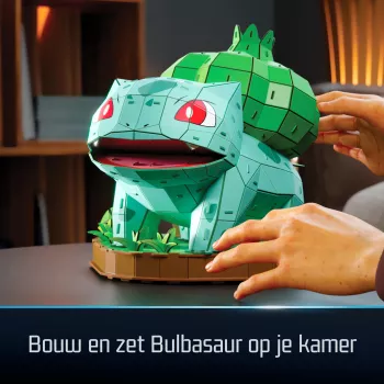 4D Build, Pokémon Bulbasaur 3D-modelbouwpakket, Pokémon-figuur, Kanto eerste partner collectie, bureaudecoratie, 195 onderdelen, vanaf 12 jaar