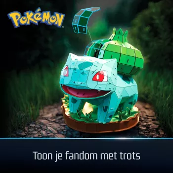 4D Build, Pokémon Bulbasaur 3D-modelbouwpakket, Pokémon-figuur, Kanto eerste partner collectie, bureaudecoratie, 195 onderdelen, vanaf 12 jaar