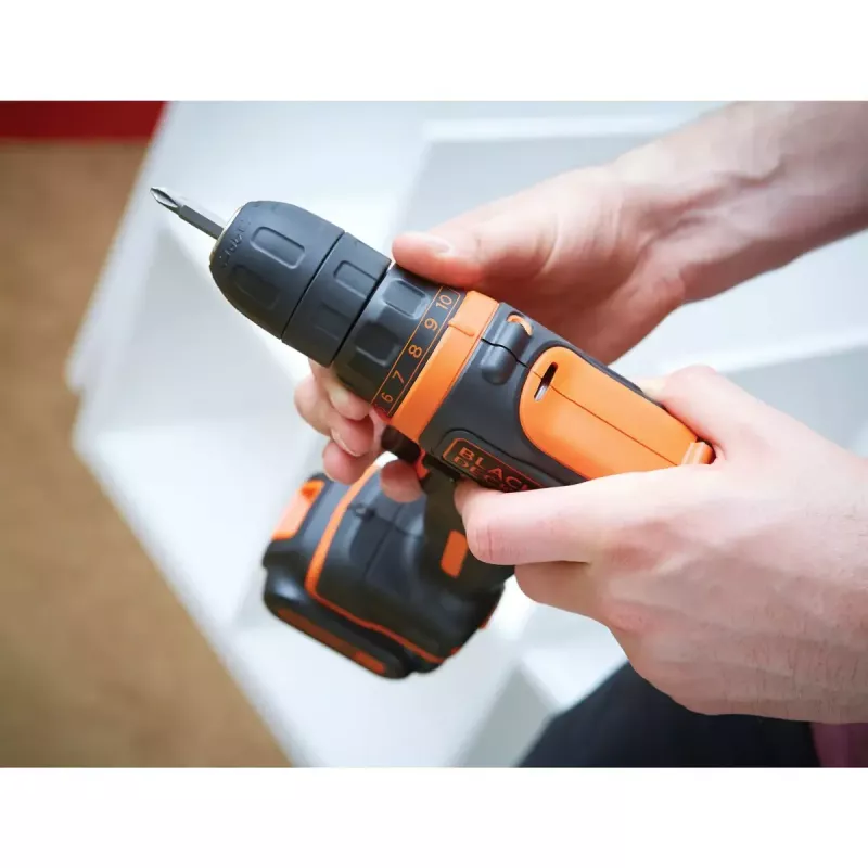 Pistoolgreepboor Black & Decker BDCDD12-QW, keyless, 1.5 Ah