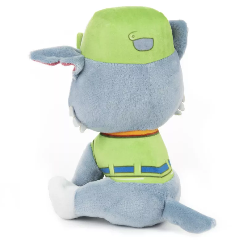 PAW Patrol GUND Officiële Rocky knuffel in typisch recycling-uniform, knuffeldier vanaf 1 jaar, 15 cm