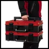 Kleinonderdelenkoffer Einhell E-Case S-F polypropyleen zwart rood 42x28x9,5 cm