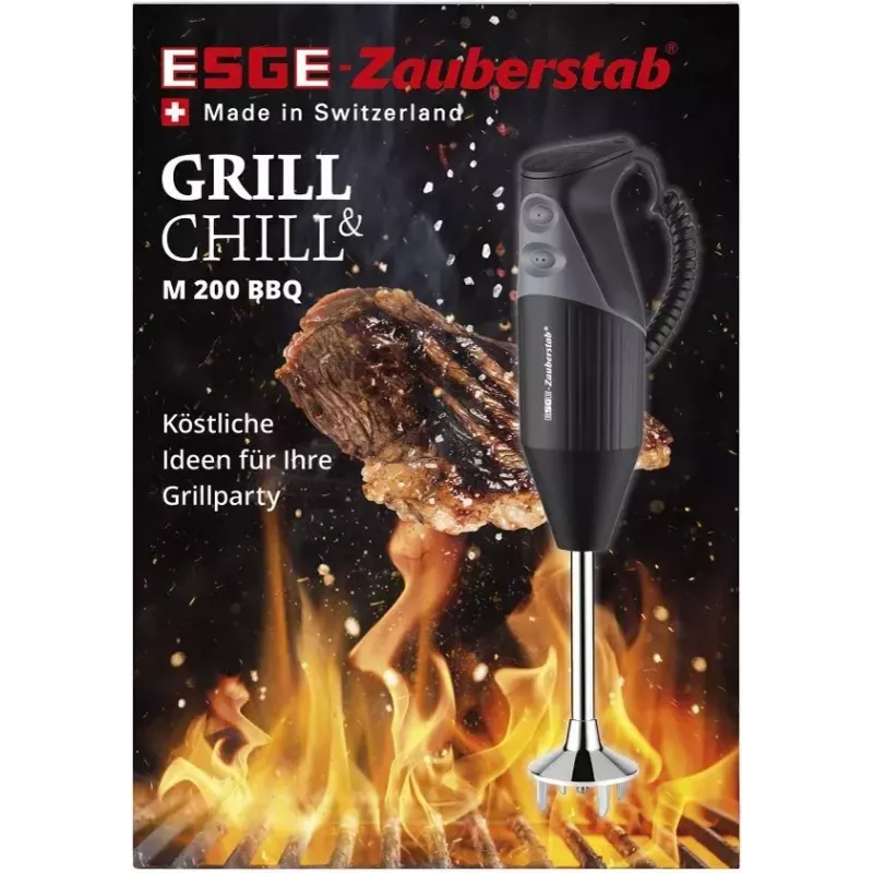 ESGE M 200 BBQ 10 L staafmixer 200 W zwart, chroom