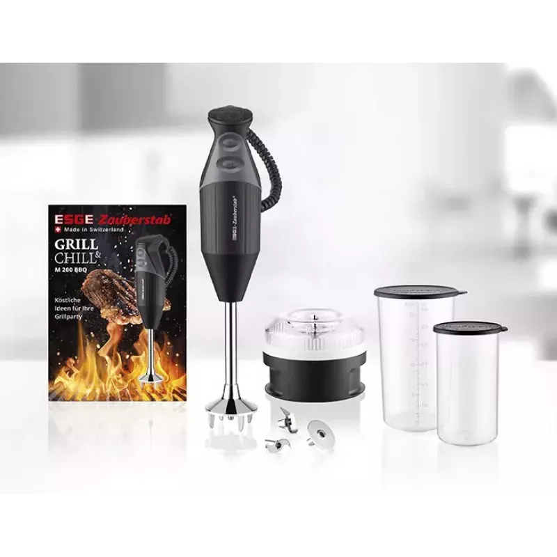 ESGE M 200 BBQ 10 L staafmixer 200 W zwart, chroom
