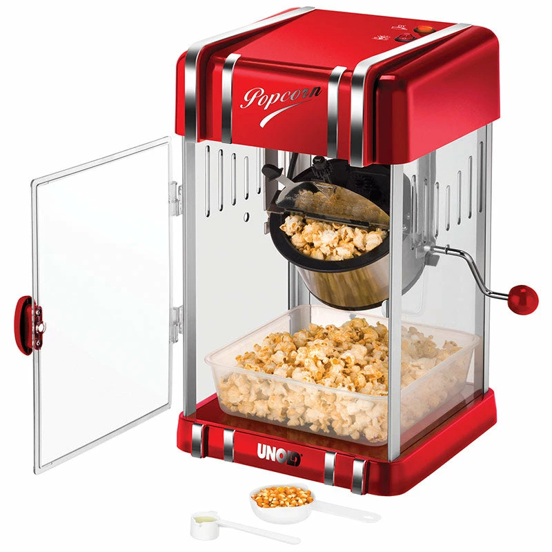 Unold 48535 popcornmachine rood, zilver 300 W