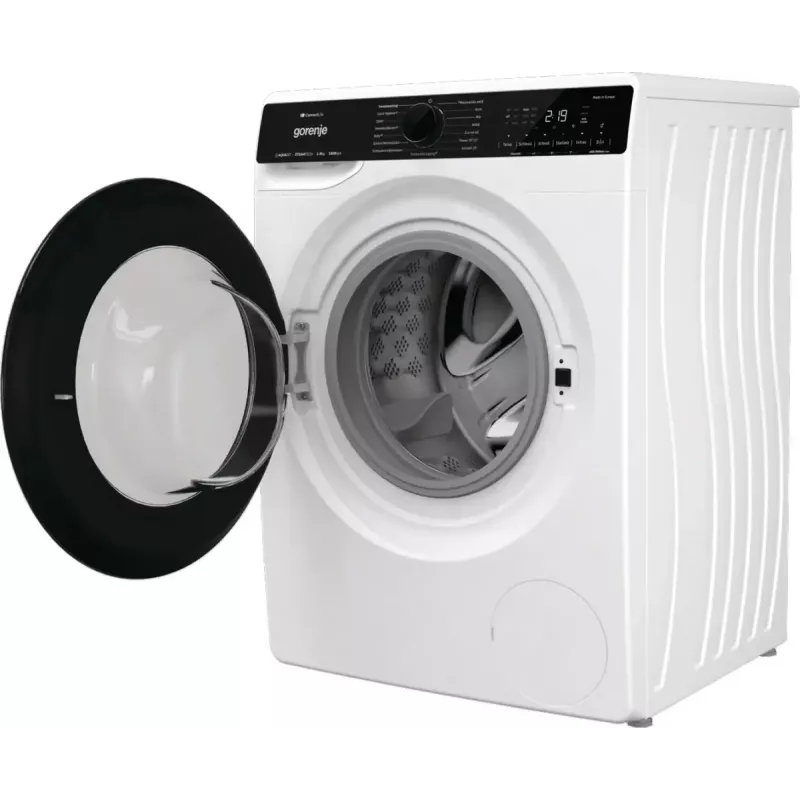 Gorenje WPNA94A1TS frontlader wasmachine 9 kg, 1400 rpm, ConnectLife Wi-Fi, wit/zwart