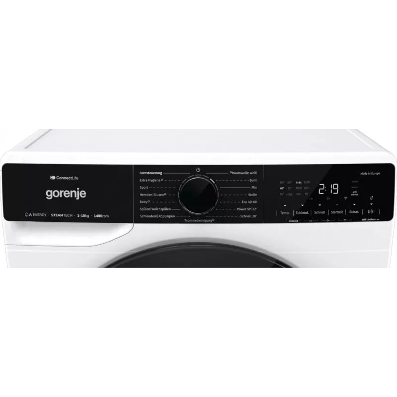 Gorenje WPNA14A3TS wasmachine voorlader 10 kg 1400 t/min wit