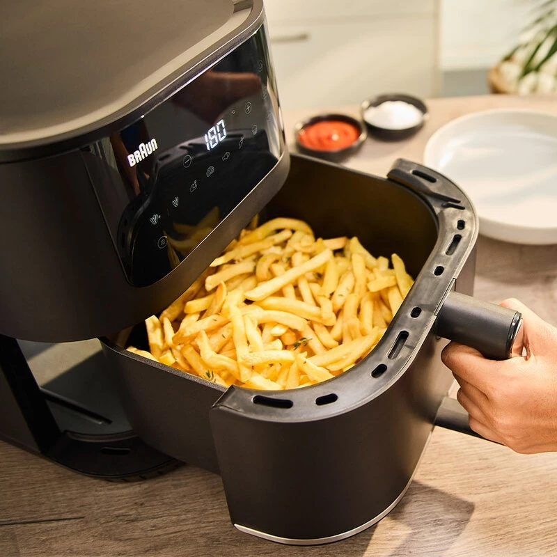 Heteluchtfriteuse Braun Household MultiFry 5 HF5030 — 1700 W, 6,0 l mand, zwart/zilver