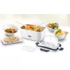 Unold 58850 elektrische lunchbox 1,5 l, roestvrijstalen bak, wit