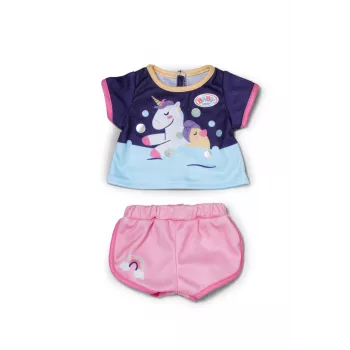 BABY born eenhoorn korte pyjama 43cm poppennachtkleding