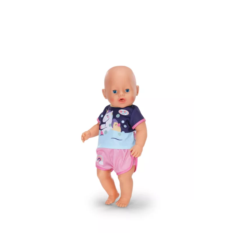 BABY born eenhoorn korte pyjama 43cm poppennachtkleding