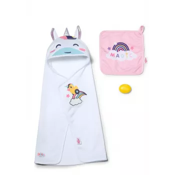 BABY born capuchon handdoek-set poppen-badset