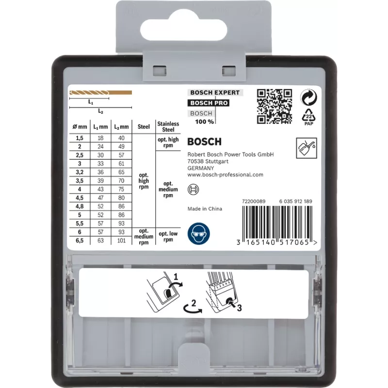 Borenset Bosch HSS-spiraalboren Cobalt 2607019926