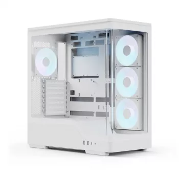 PC-behuizing AEROCOOL Geh Midi P500A wit — Midi-Tower ATX-behuizing, witte afwerking