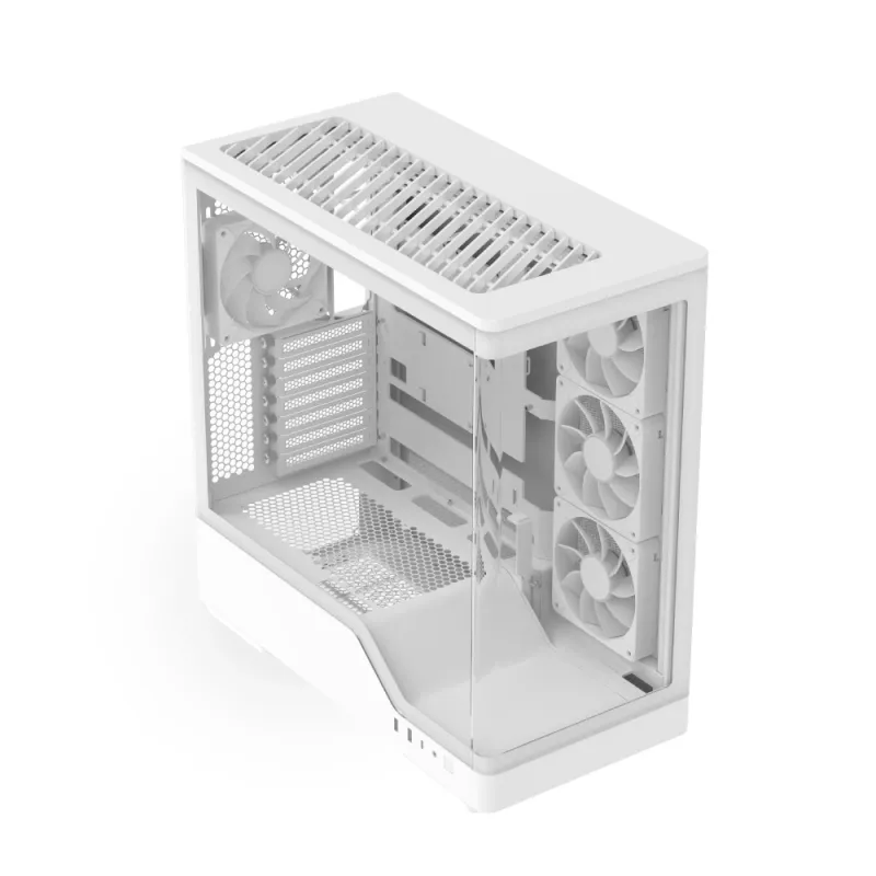PC-behuizing AEROCOOL Geh Midi P500A wit — Midi-Tower ATX-behuizing, witte afwerking