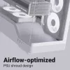 PC-behuizing AEROCOOL Geh Midi P500A wit — Midi-Tower ATX-behuizing, witte afwerking