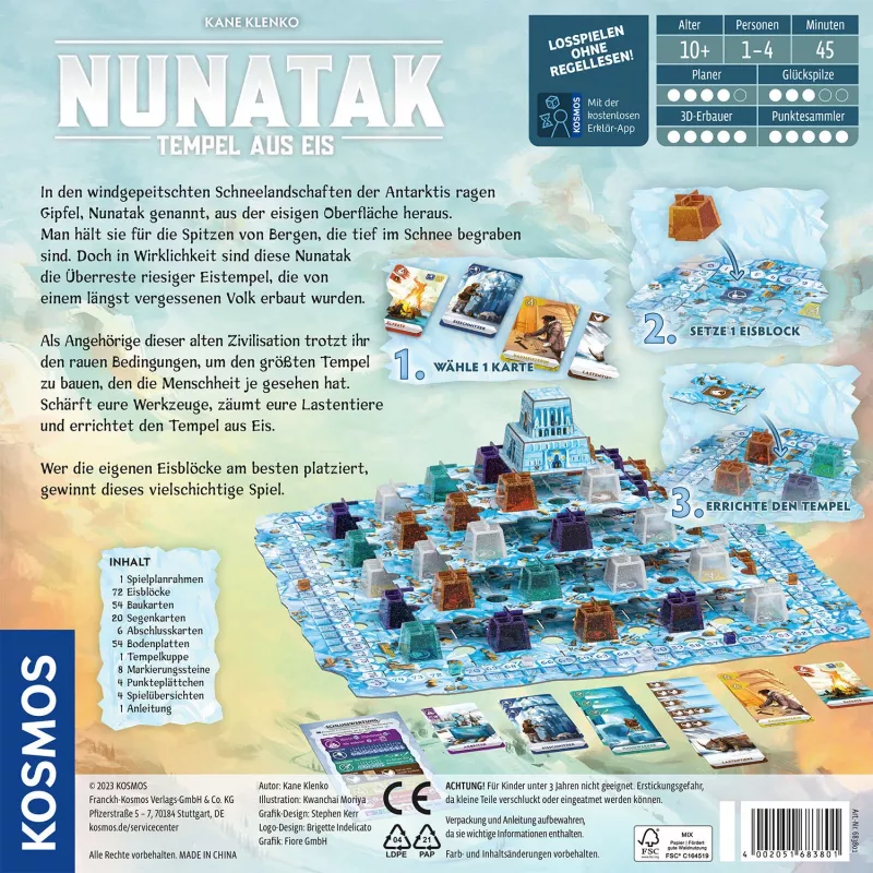 Kosmos Nunatak 45 min bordspel puzzel
