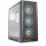 Tower-behuizing Silentware Air 1000, zwart, zijwand van gehard glas