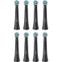 Oral-B iO Ultimate Clean vervangende borstelkoppen — 8-pack, zwart, voor superieure plaque-verwijdering