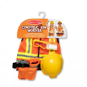Melissa & Doug bouwvakker rollenspel kostuum verkleedset (6-delig)