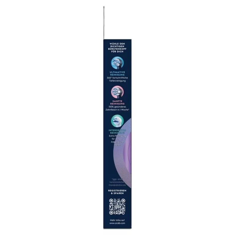 Oral-B iO Radiant White vervangende borstelkoppen, 4-pack, zwart