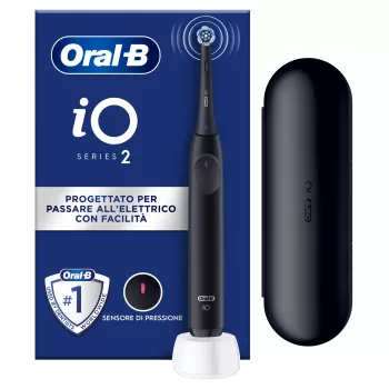 Elektrische tandenborstel BRAUN Oral-B iO Series 2 Night zwart oplaadbaar, op batterij