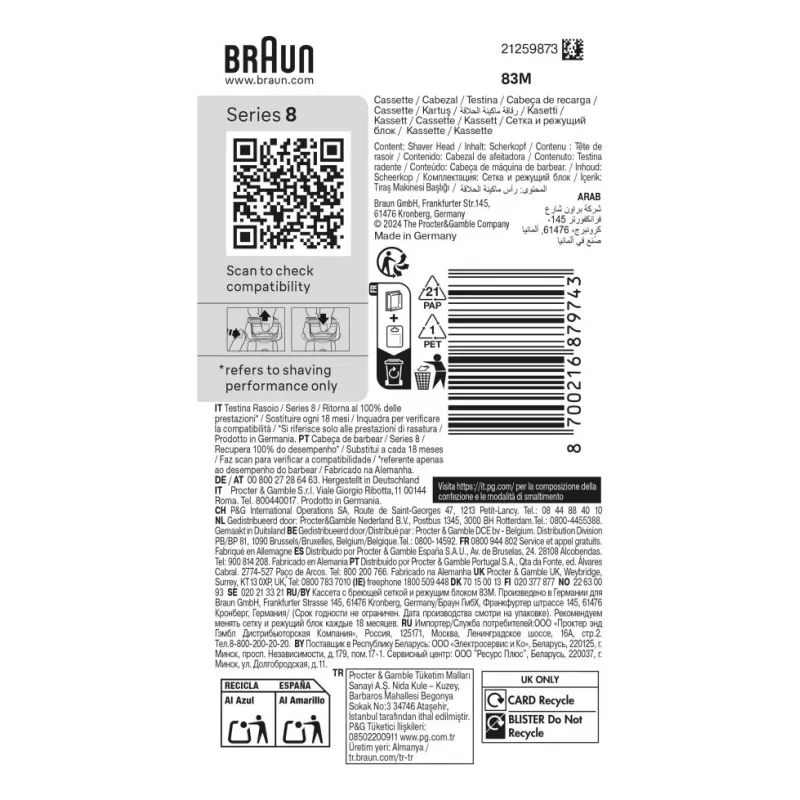 Braun Series 8 83 M scheerkop