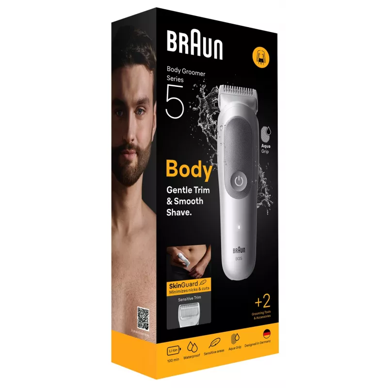 Lichaamshaartrimmer BRAUN BG 5500 244787 — waterdichte oplaadbare lichaamshaartrimmer