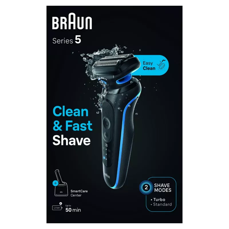 Braun Series 5 52-B7000cc foliescheerapparaat trimmer zwart lithium-ionbatterij