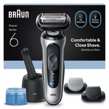 Braun Series 6 62-S7650cc zilver - foliescheerapparaat met Li-Ion-accu