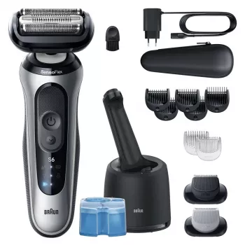 Braun Series 6 62-S7650cc zilver - foliescheerapparaat met Li-Ion-accu