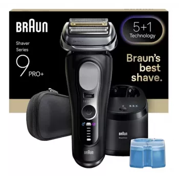 Foliescheerapparaat Braun Series 9 Pro+ 9660CC zwart zilver roestvrij staal