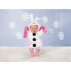 BABY born sneeuwman-kostuum 43cm poppenkostuum