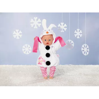 BABY born sneeuwman-kostuum 43cm poppenkostuum