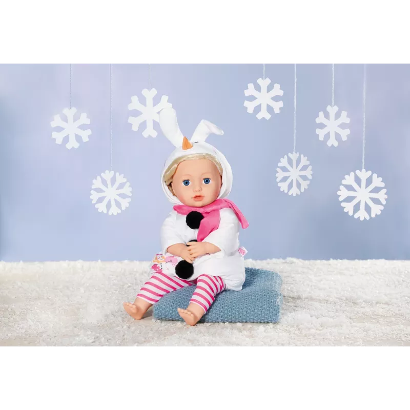 BABY born sneeuwman-kostuum 43cm poppenkostuum