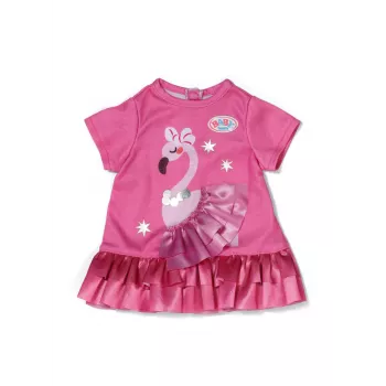Poppenjurk Peterkin BABY born flamingo voor poppen van 43 cm, opvouwbaar, leeftijd 3+