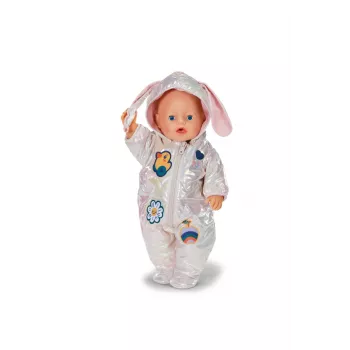 Poppenpyjama Peterkin BABY born winterpak crème voor poppen van 43 cm, opvouwbaar, vanaf 3 jaar
