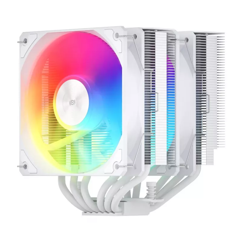 FSP MP7-WA CPU-luchtkoeler, 120 mm, 800–1800 tpm, 32 dB, LGA1851/1700/1200, AM4/AM5, wit