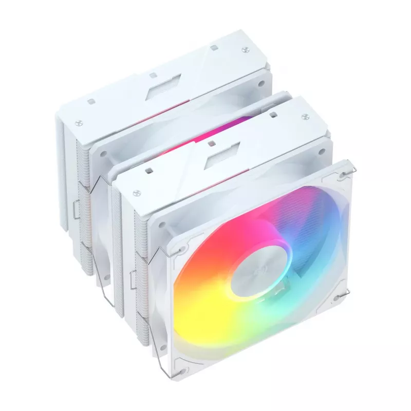 FSP MP7-WA CPU-luchtkoeler, 120 mm, 800–1800 tpm, 32 dB, LGA1851/1700/1200, AM4/AM5, wit