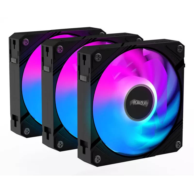 GIGABYTE AORUS EZ CHAIN FAN 120 (3-pack) moederbord 12 cm zwart 3 stuks