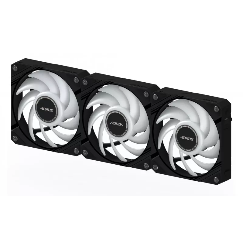 GIGABYTE AORUS EZ CHAIN FAN 120 (3-pack) moederbord 12 cm zwart 3 stuks
