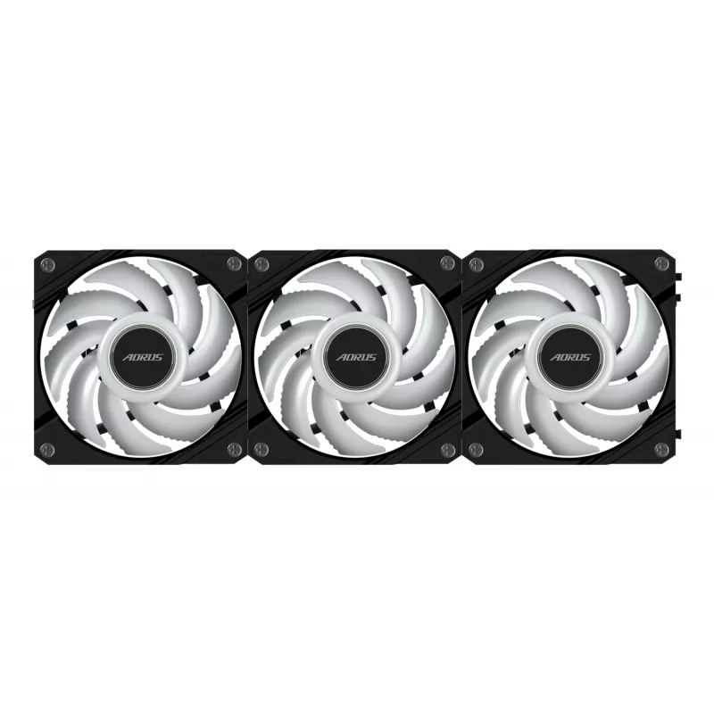 GIGABYTE AORUS EZ CHAIN FAN 120 (3-pack) moederbord 12 cm zwart 3 stuks